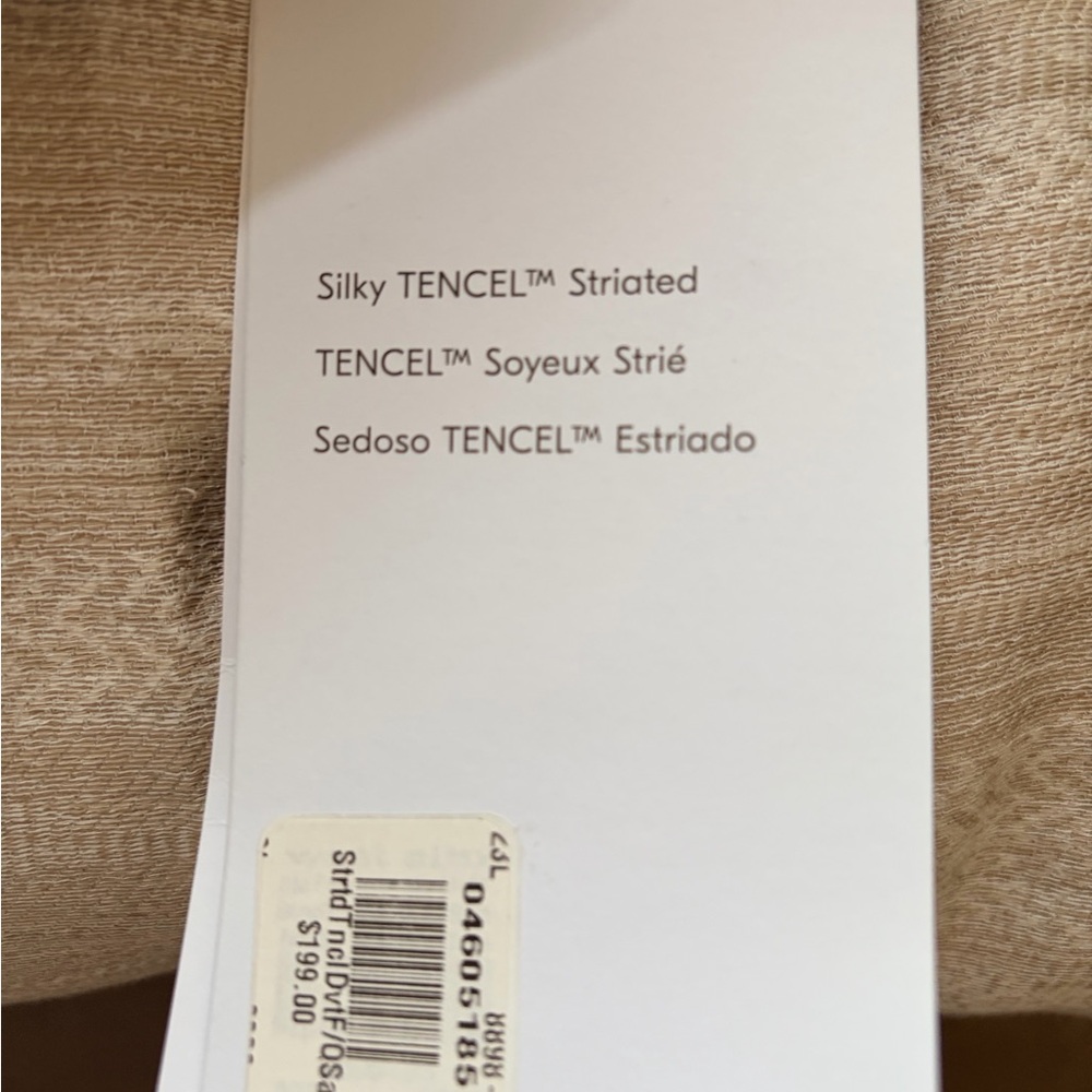 NWT West Elm Silky TENCEL Striated Duvet Cover - Full/Queen - Picture 4 of 4